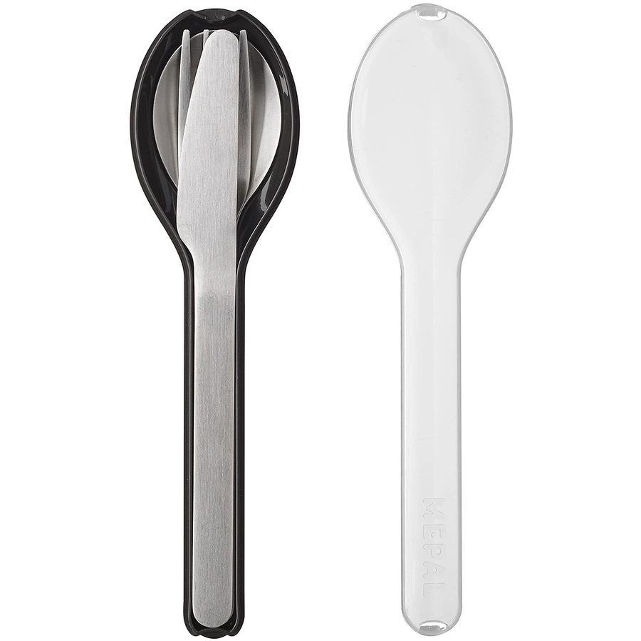 MEPAL Besteckset Ellipse 3-teilig - nordic black