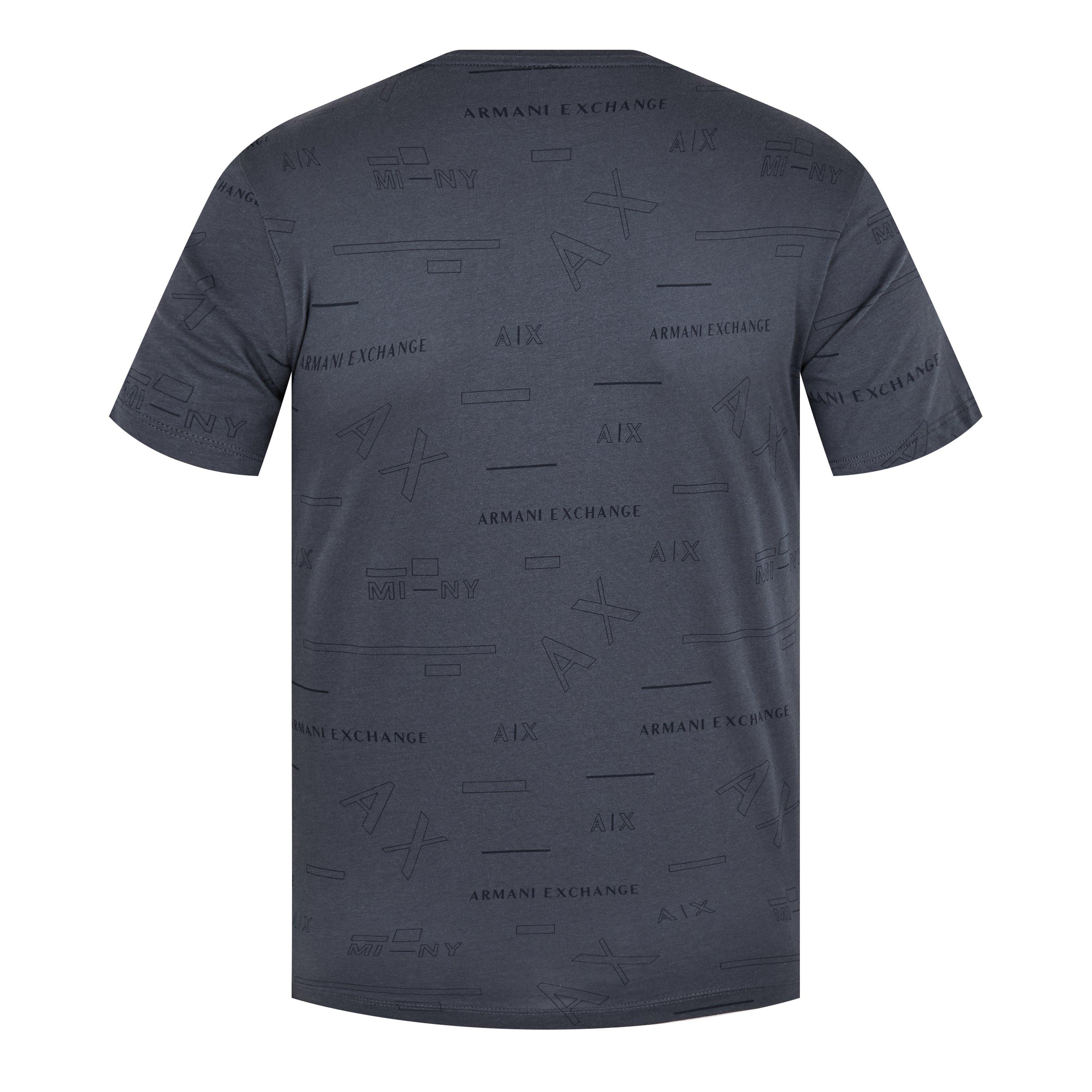 Armani Exchange All Over Print Logo T-Shirt