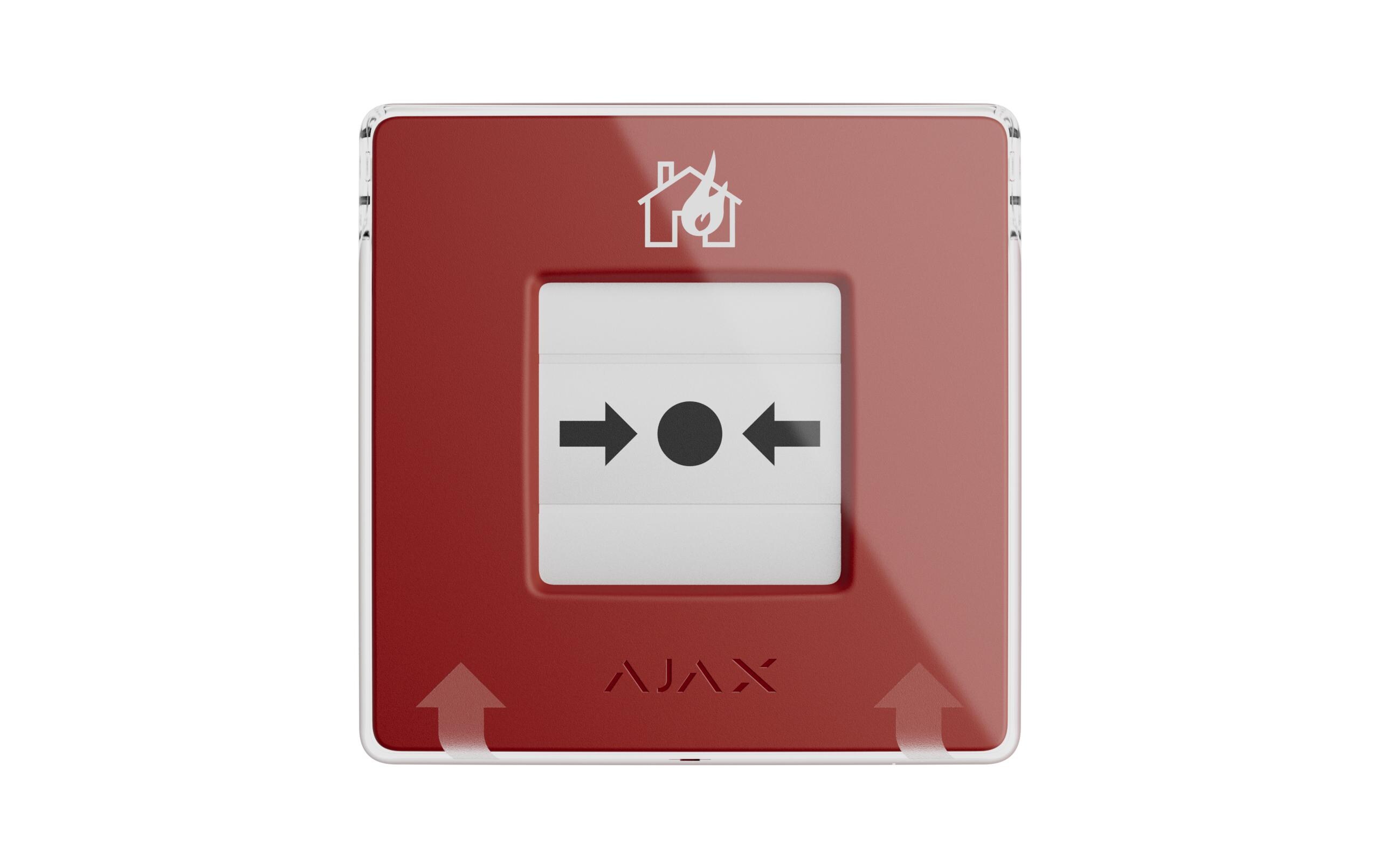 Funk-Taster ManualCallPoint (Red) Jeweller Rot<br>Funk-Druckknopfmelder mit rücksetzbarem Auslöseelement und programmierbaren Szenarien