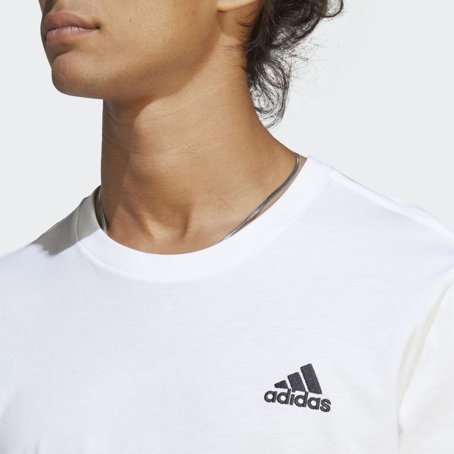 adidas T-Shirt Essentials Small Logo - Blanc/Noir