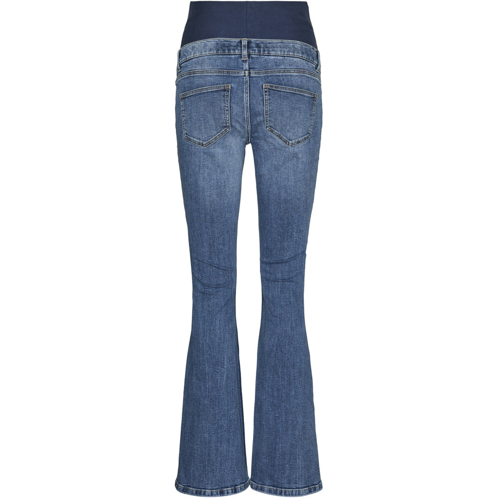 Køb Vero Moda Maternity Medium Blue Denim Sigi Flared Denim Jeans Noos