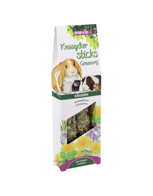 Esve Knaagdiersticks Graanvrij - Knaagdiersnack - Kruiden 2 stuks
