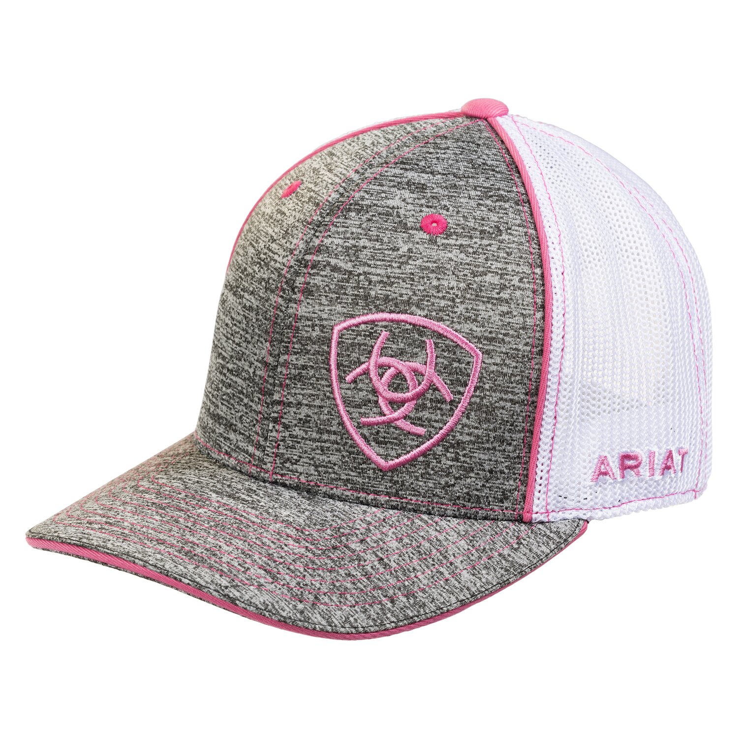 ARIAT Offset Shield Cap  - grey/pink - one size