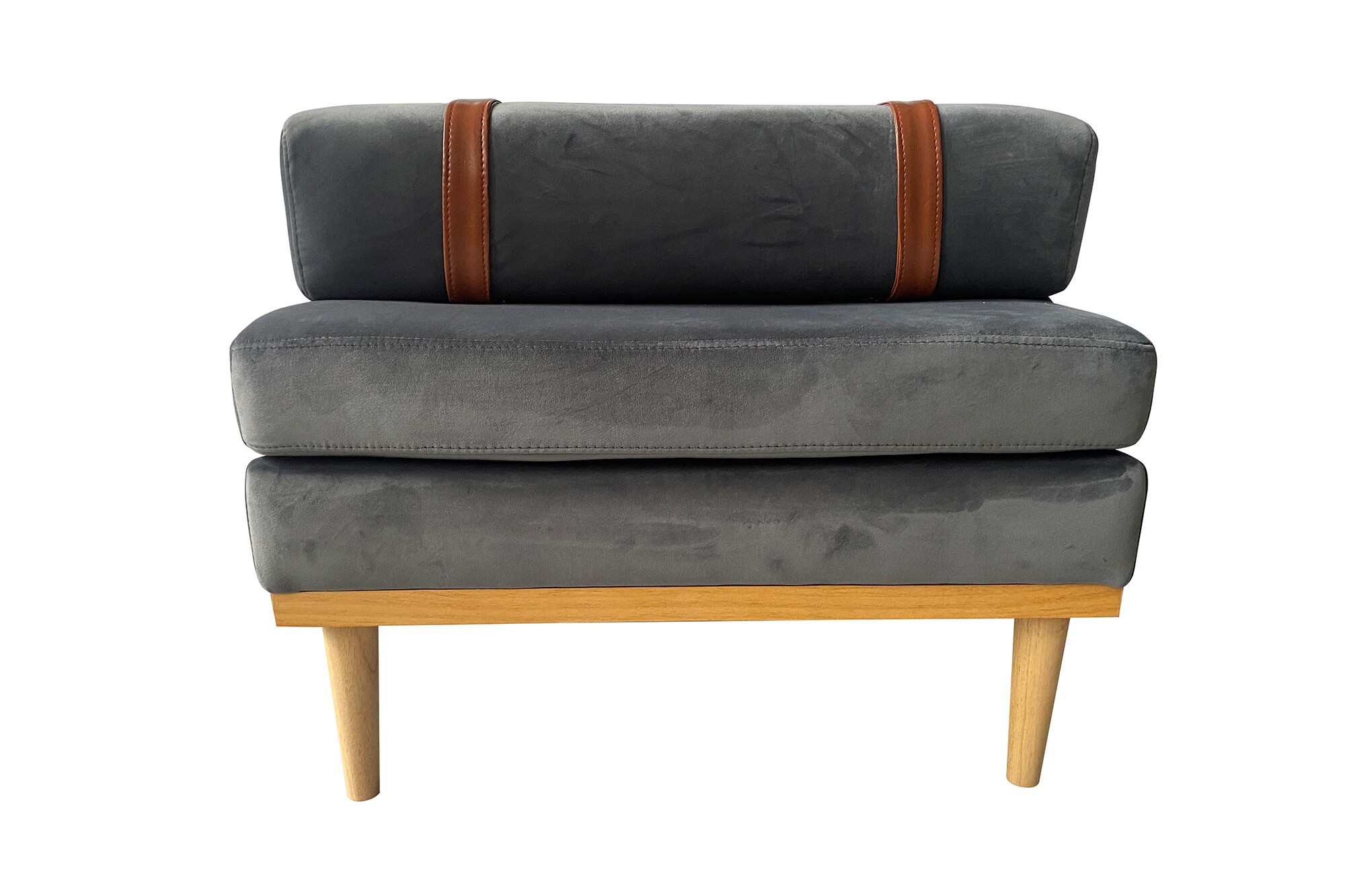Daybed Samt grau Gästebett Tagesbett Bett Relaxliege Lounge