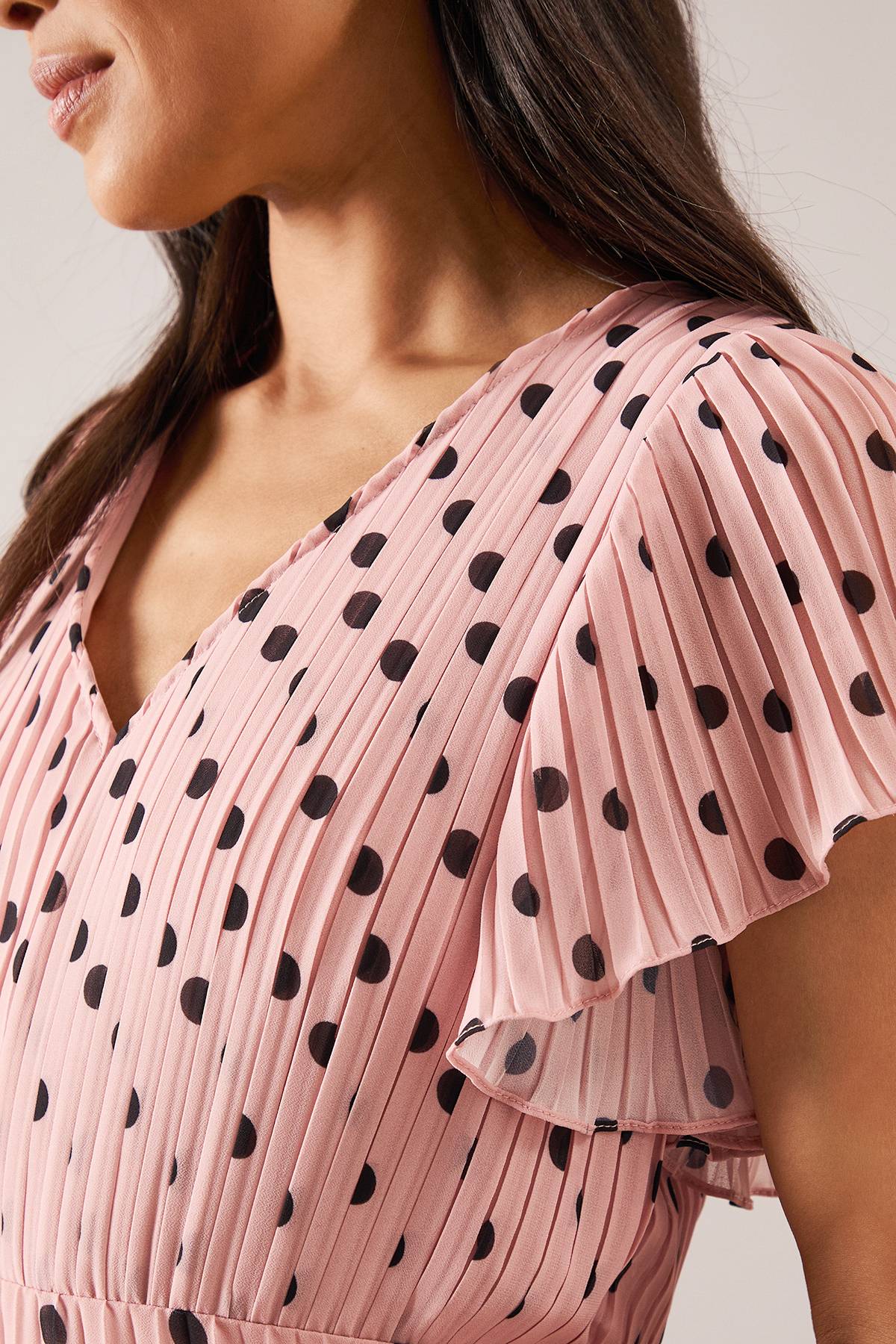 Wallis Robe Midi à Imprimé Floral avec Volants