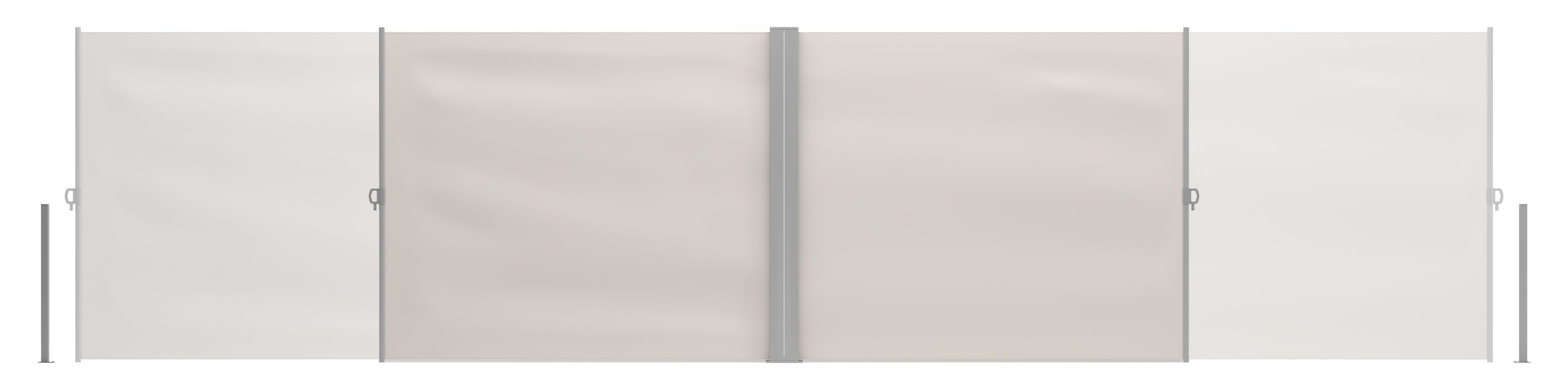 Doppelseitenmarkise VIA 180 x 800 cm beige