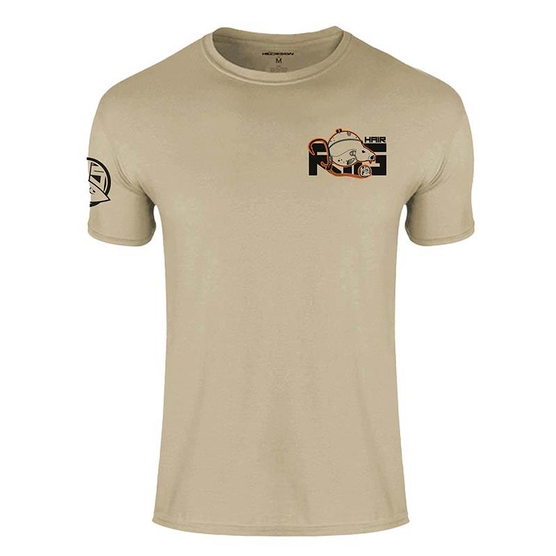 Tee Shirt Manches Courtes Homme Hot Spot Design Hair Rig - Marron