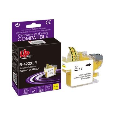 Cartouche compatible Brother LC422XL - jaune - Uprint