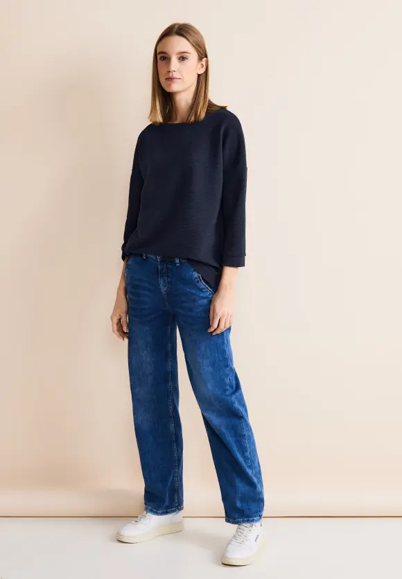 Struktur Mix Shirt - deep blue
