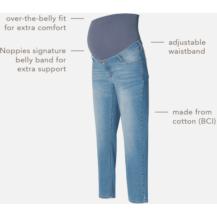 Noppies Straight Umstandsjeans Azua Vintage Blue
