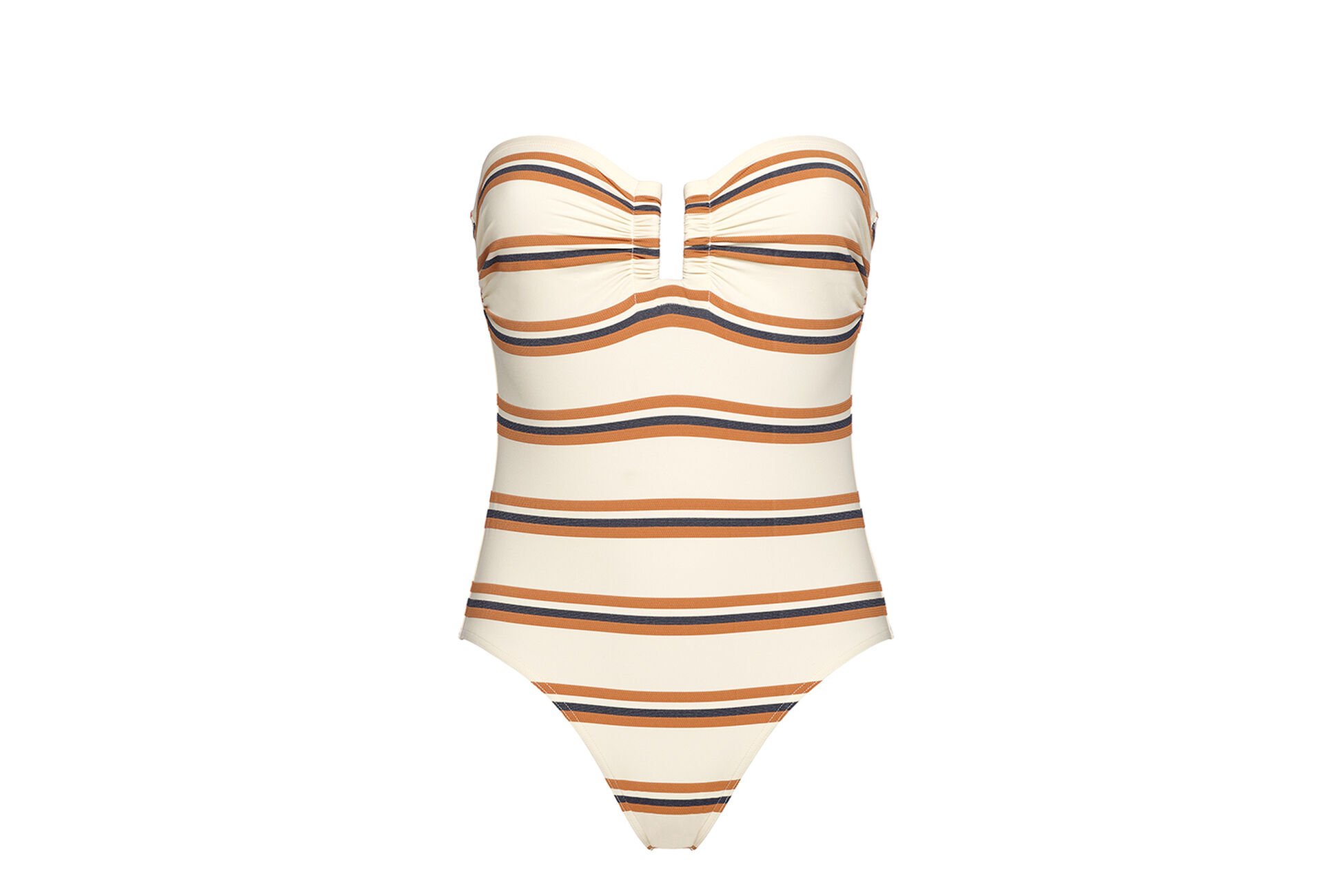 Amiral Une-pièce bustier RAYURE SABLE FIN