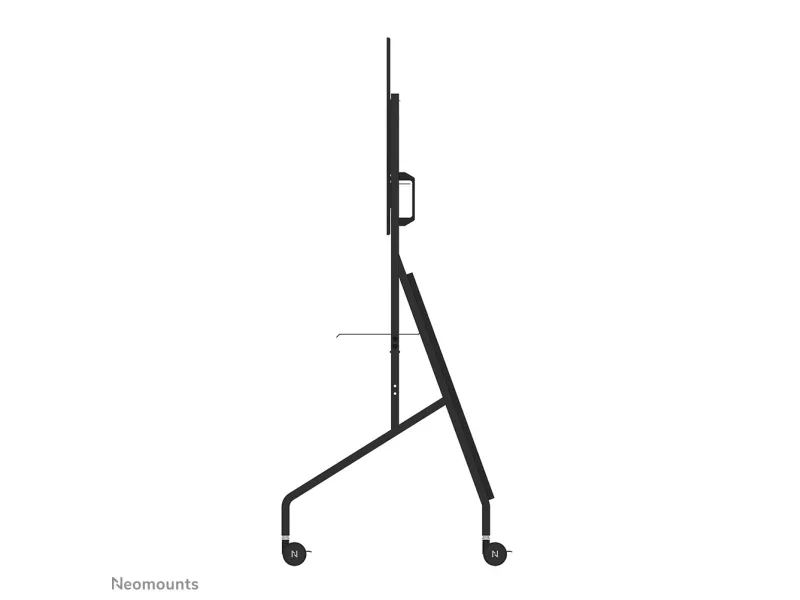 Neomounts FL50-525BL1 - Vogn med hjul - robust - for fladt panel - gulvstander - låsbar - stål - sort - skærmstørrelse: 55