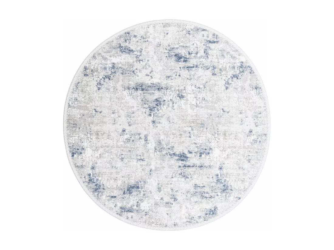 Tapis 125x125 Bleu Davos Excellence