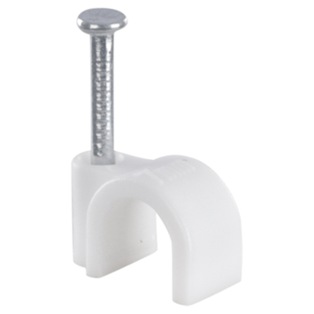 Handson Kabelclip Rond Wit 7 mm 25 Stuks