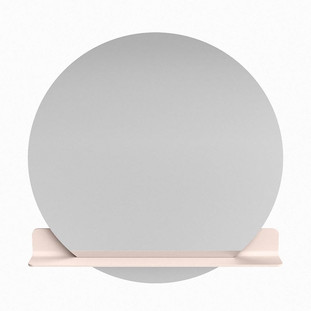 Mondiaz Spot spiegel rond Ø100cm met planchet rosee