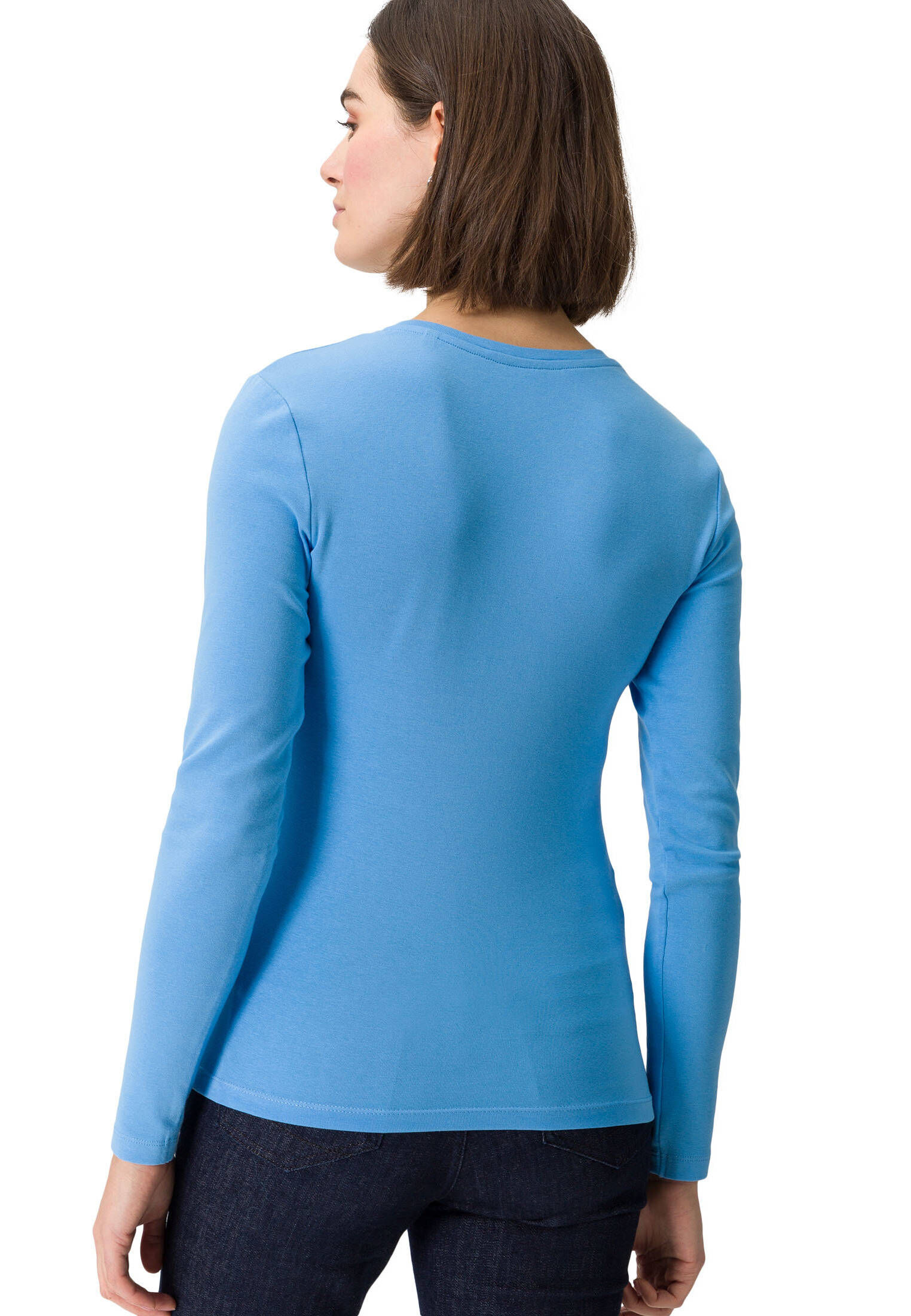 zero| Damen Shirt mit Rundhalsausschnitt