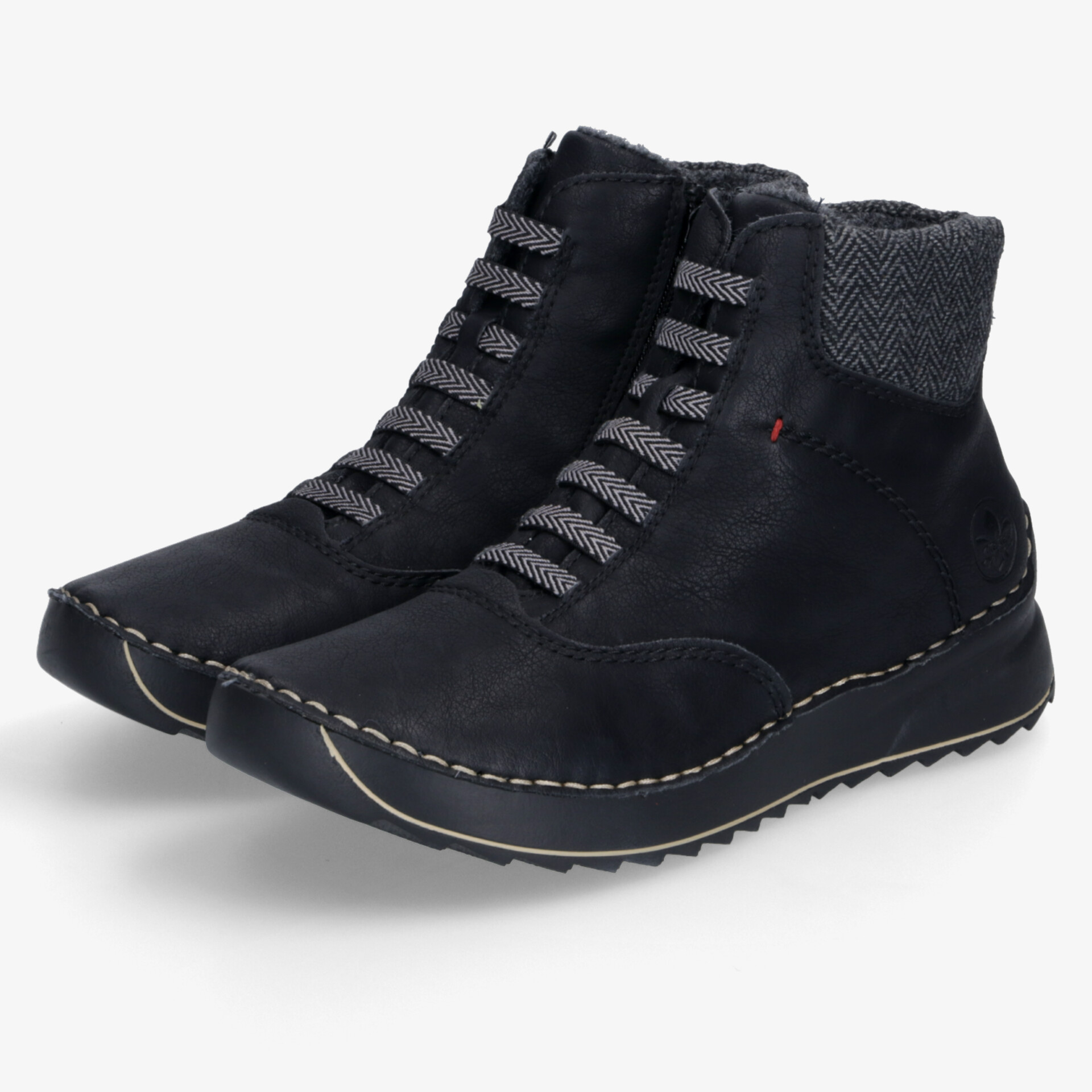 rieker Damen Stiefeletten schwarz