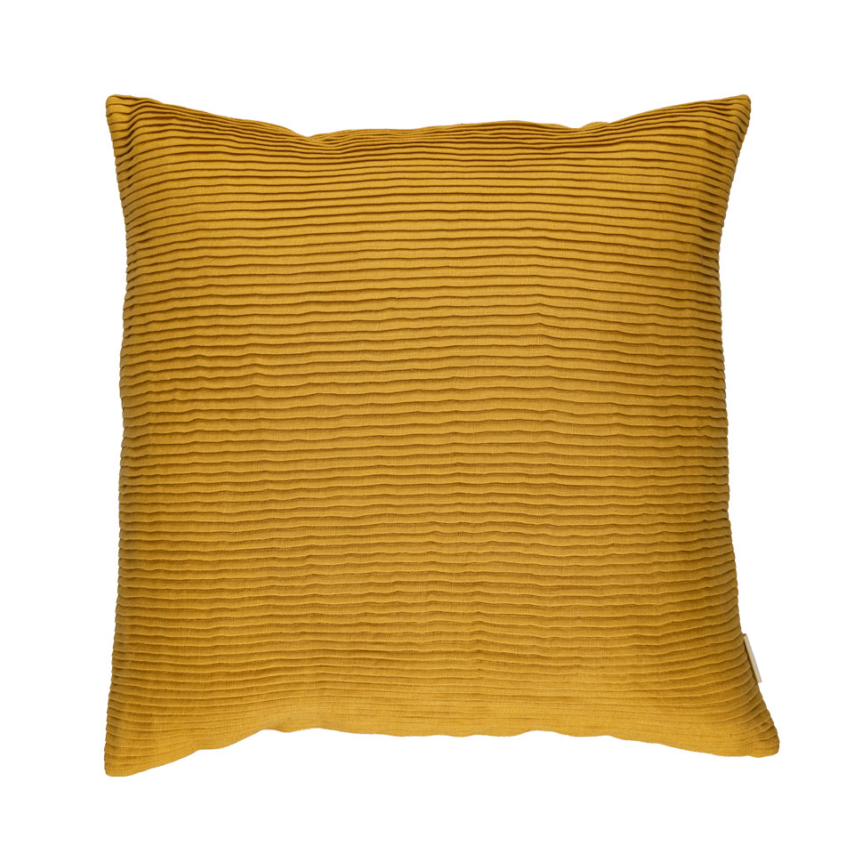 Kussen linnen Strings ochre
