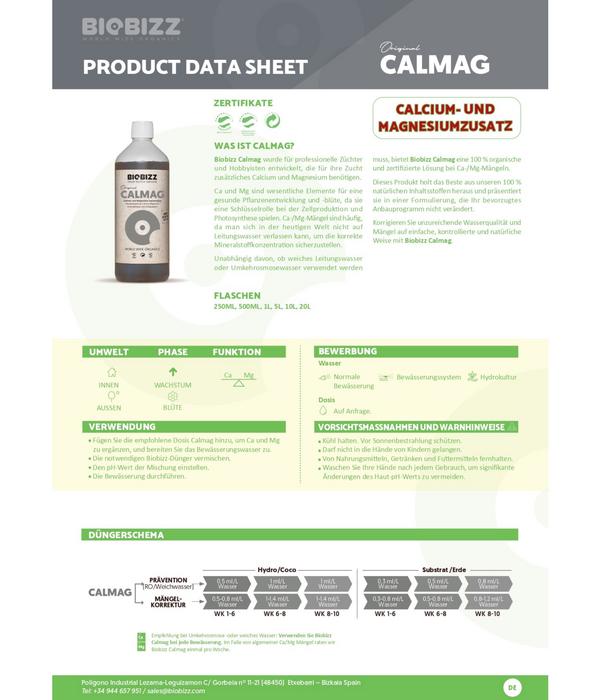 BioBizz® BB Calmag, flüssig, 250 ml