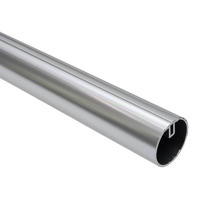 Rampe arrondie pour escalier FORTIA aluminium argent