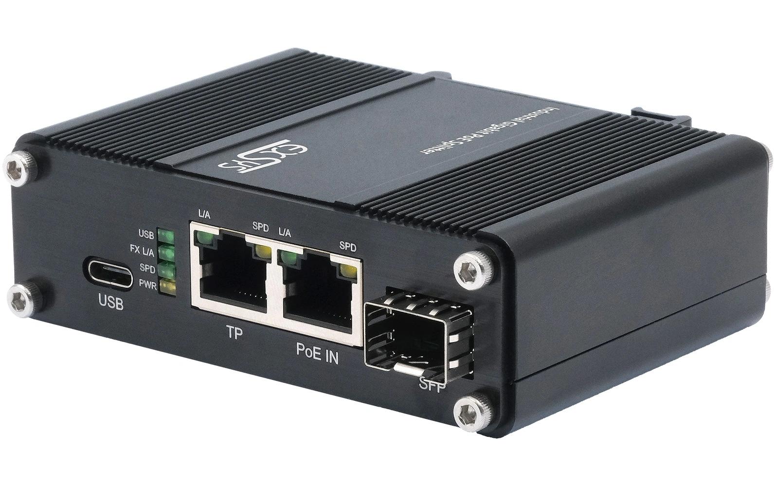 PoE Splitter EX-60328<br>PoE++ Gigabit-Splitter mit 60 W Leistung