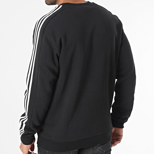 Sweat Crewneck A Bandes 3 Stripes IB4027 Noir