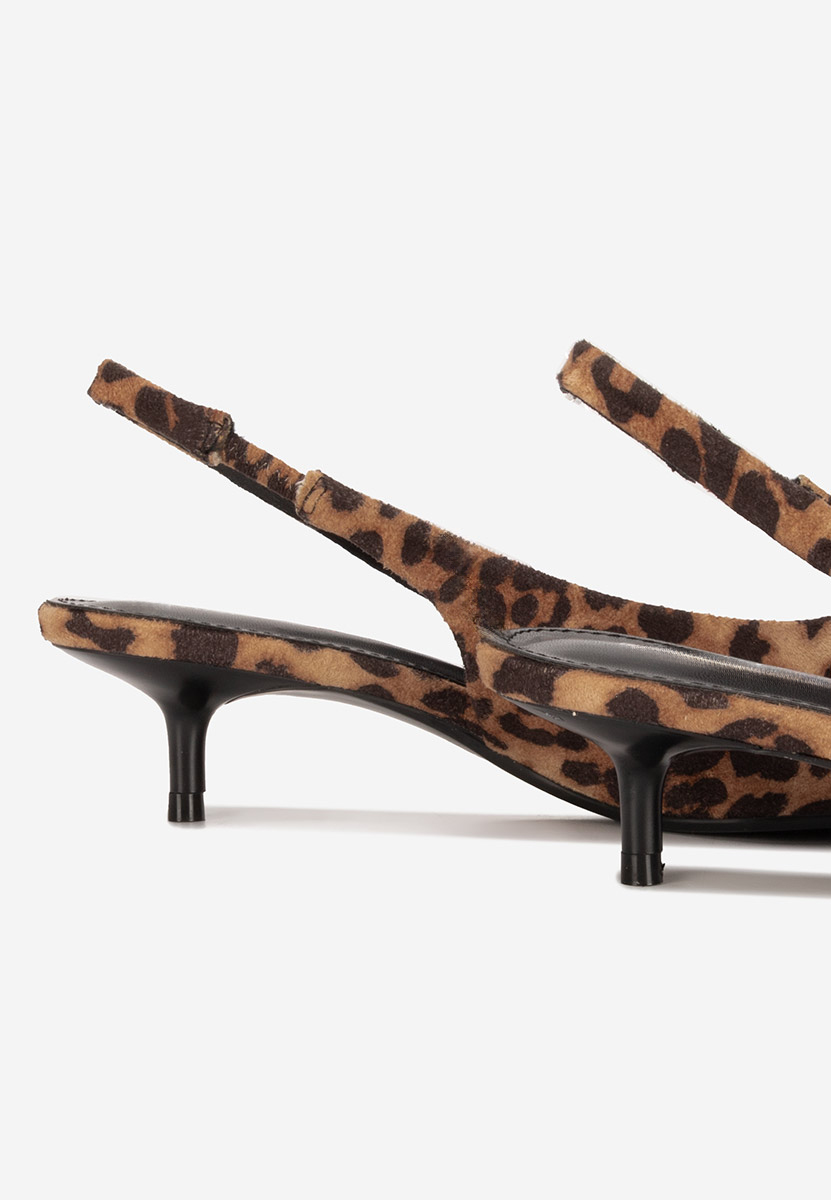 Chaussures slingback leopard Amadeea