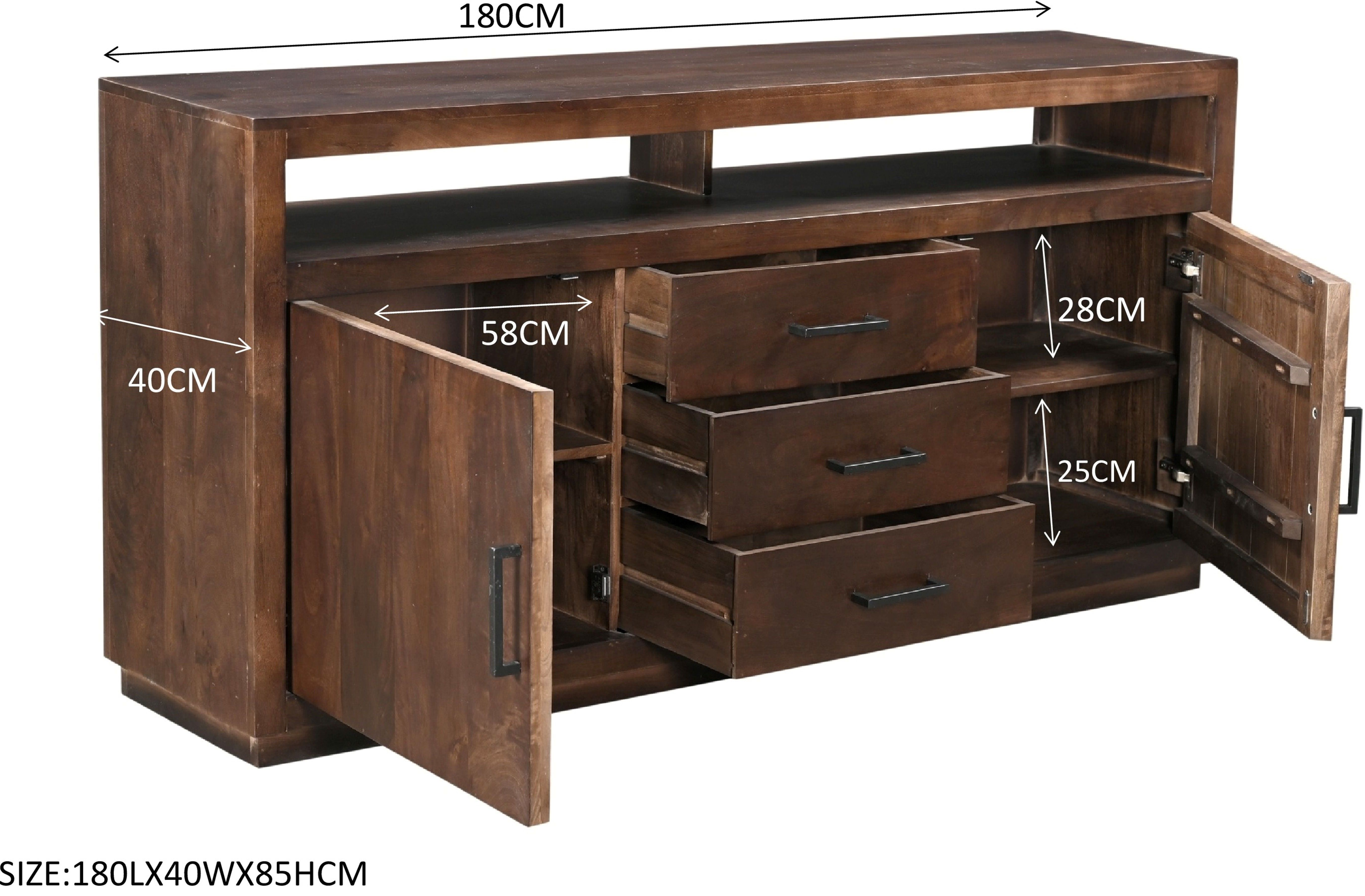 Dressoir Jaxx B180 x D40 x H85 cm