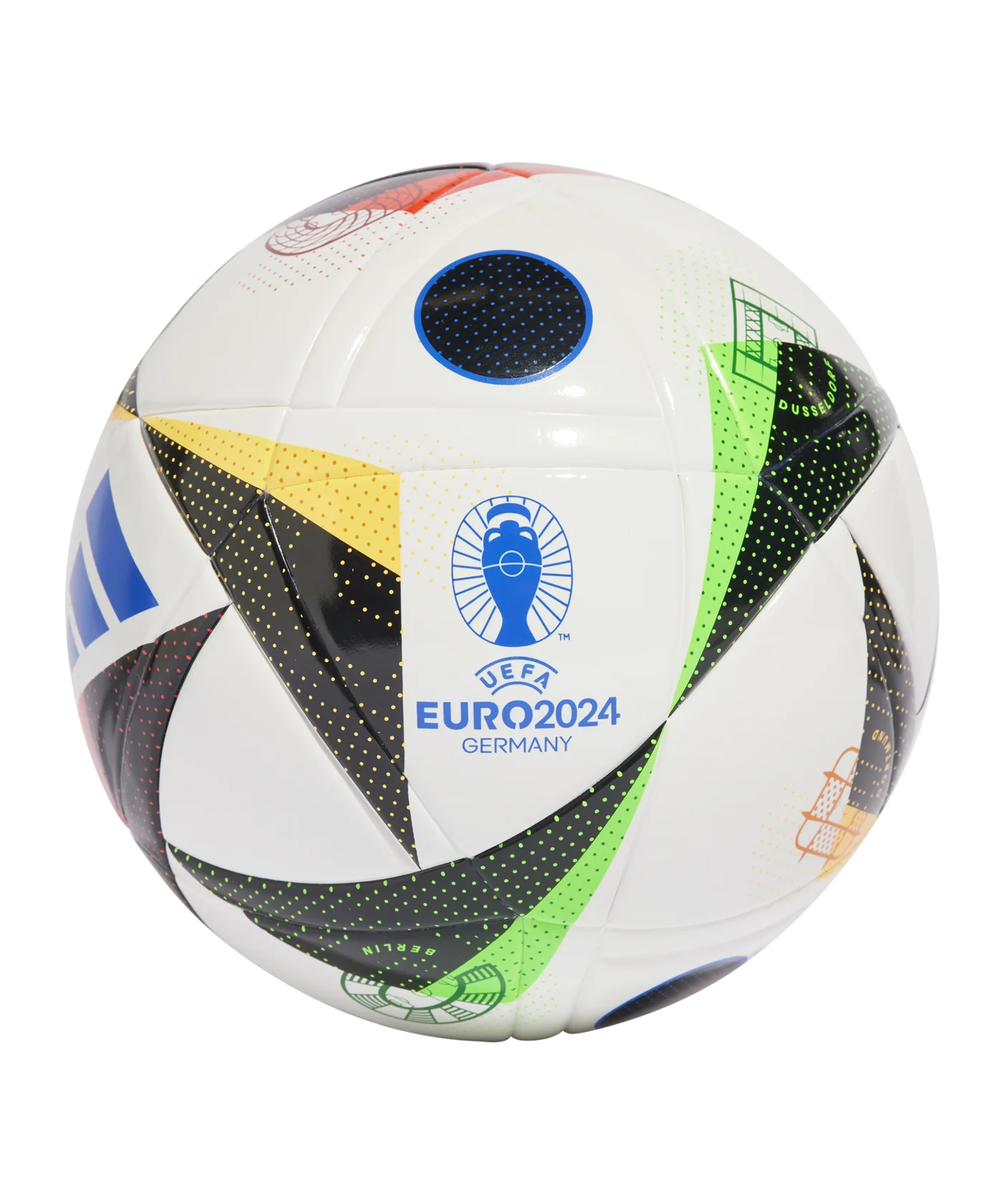adidas Fussballliebe League Junior 290g Lightball EM 2024 Weiss Schwarz Blau