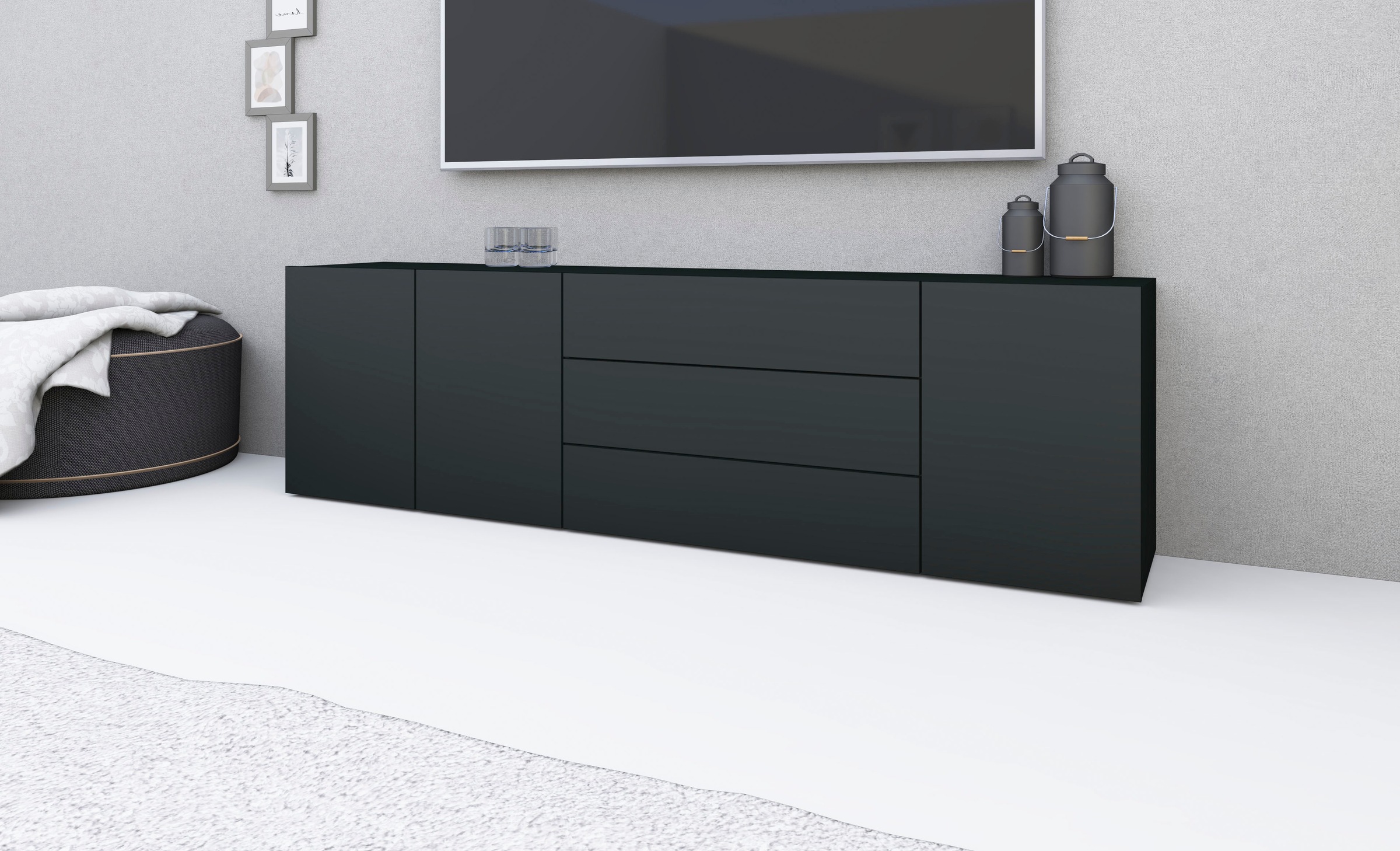 borchardt Möbel Sideboard »Sophia« Breite 190 cm, hängend und stehend montierbar