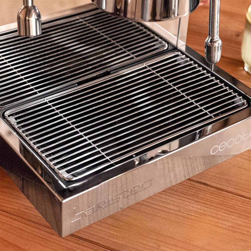 Cecotec Machine a Café Expresso Professionnelle Barista Baristeo Classic. Pré-Infusion Pour Meilleure Extraction, Réservoir Amovible 2,5 L, Pompe Ital