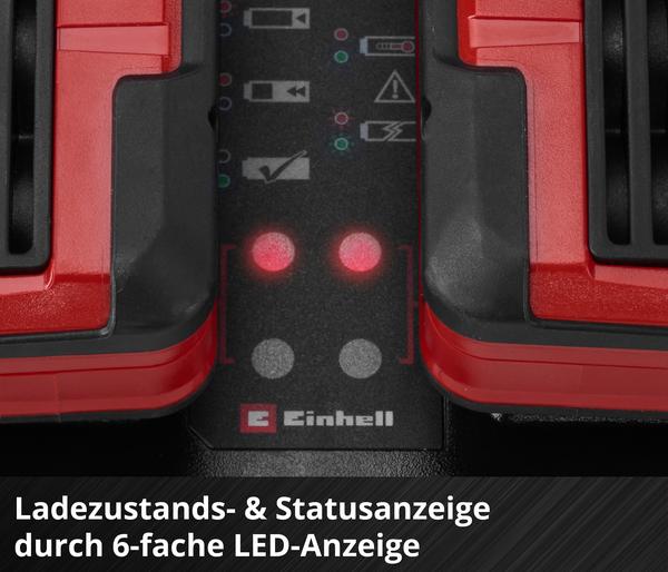 Einhell PXC-Ladegerät Power X-Twincharger 4A