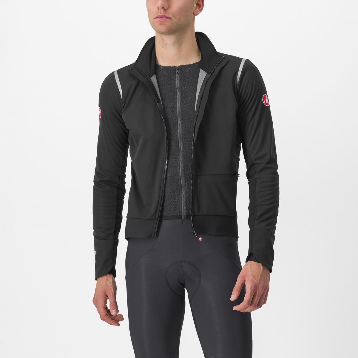 Castelli Alpha Doppio RoS Vinterjakke Sort/Sølv