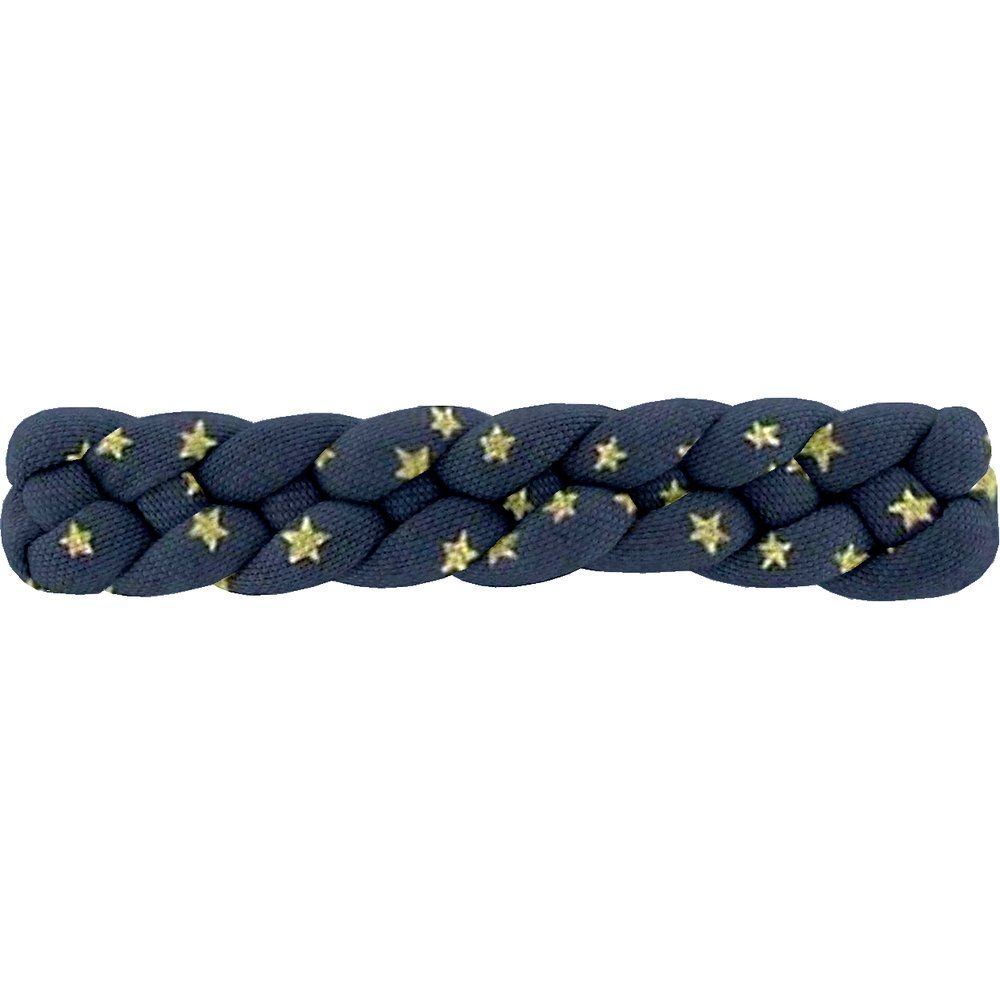 Barrette Cheveux Tressée Etoile Or Marine