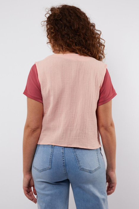 C&S The Label roze dames gilet