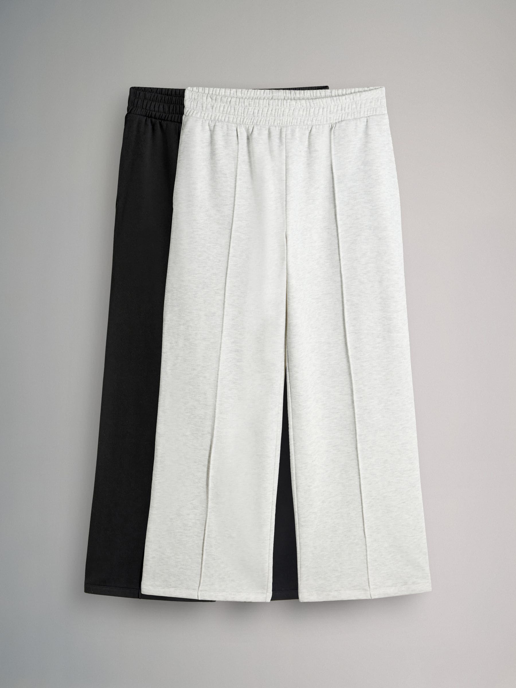 Zwart/grijs - The Set 2 Pack Pintuck Wide Leg Joggers