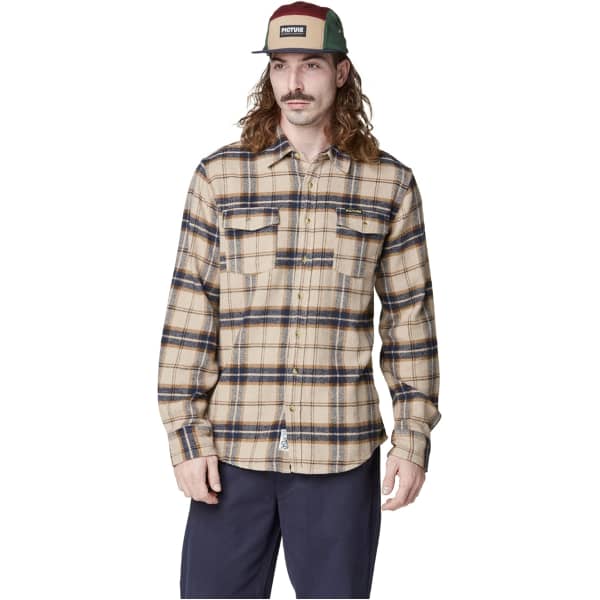 Chemise PICTURE NILEY SHIRT WOOD WOOD ASH PLAID