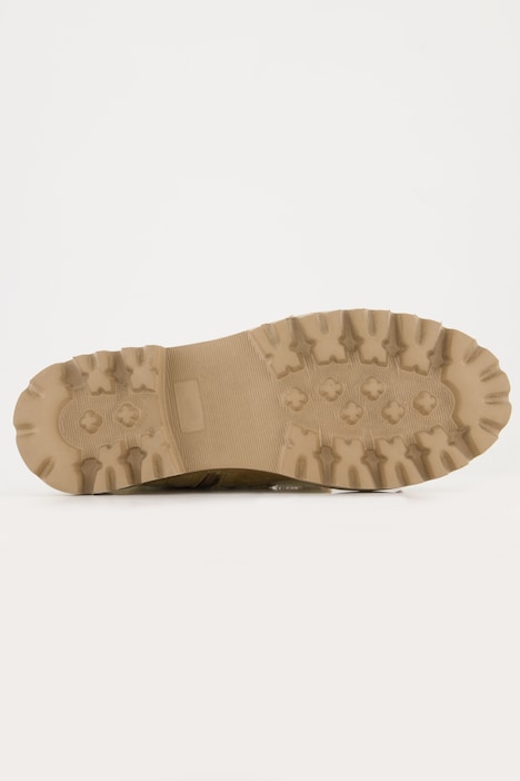 Lederboots, Veloursleder, Teddyfleece, Weite H
