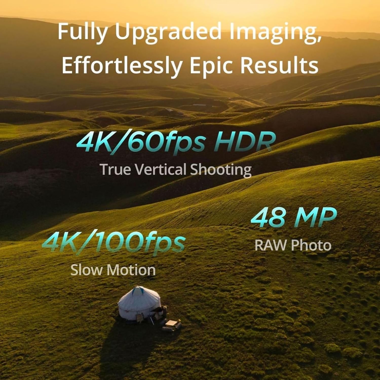 DJI Mini 4 Pro (DJI RC-N2), Mini Drone Pliable avec Caméra HDR 4K pour Adultes, Moins de 0,549 lb/249 g, Temps de Vol 34 min, Distance de Transmission Vidéo max. 20 km, Klasse-C0