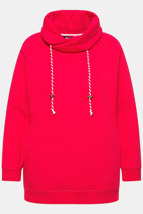Sweatshirt, weiter Stehkragen, Taschen, Raglan-Langarm