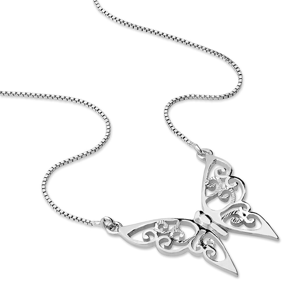 Collier Volantia Argent Blanc