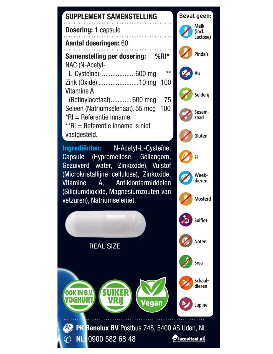 Slijmvliezen in de Longen 60 capsules