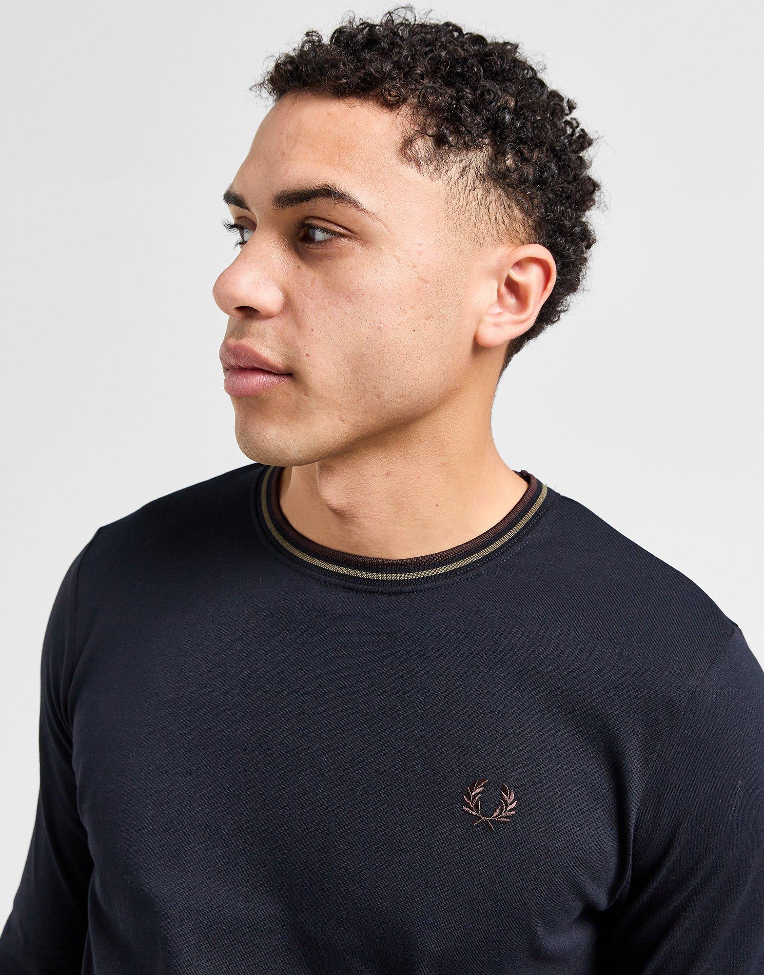 Fred Perry T-shirt Manches Longues Twin Tip Homme