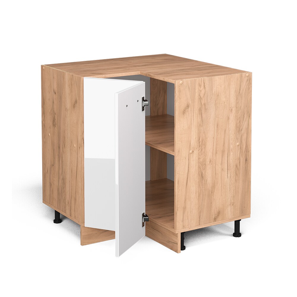Vicco Eckunterschrank Küchenschrank Küchenzeile R-Line 87 cm Goldkraft Weiß