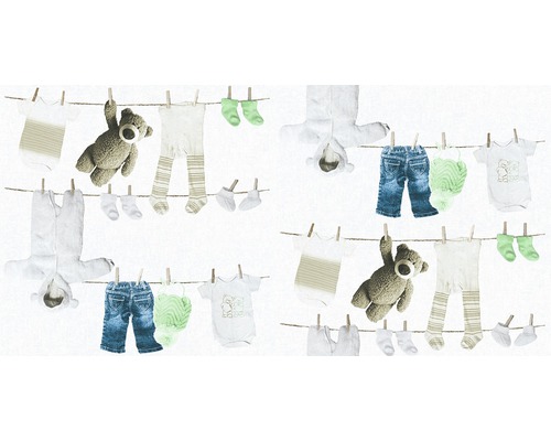 Vliesbehang 35844-2 Little Stars Things Teddy Jeans