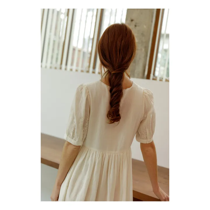 Emile et Ida Robe Ziele Brodée - Collection Femme | Ecru