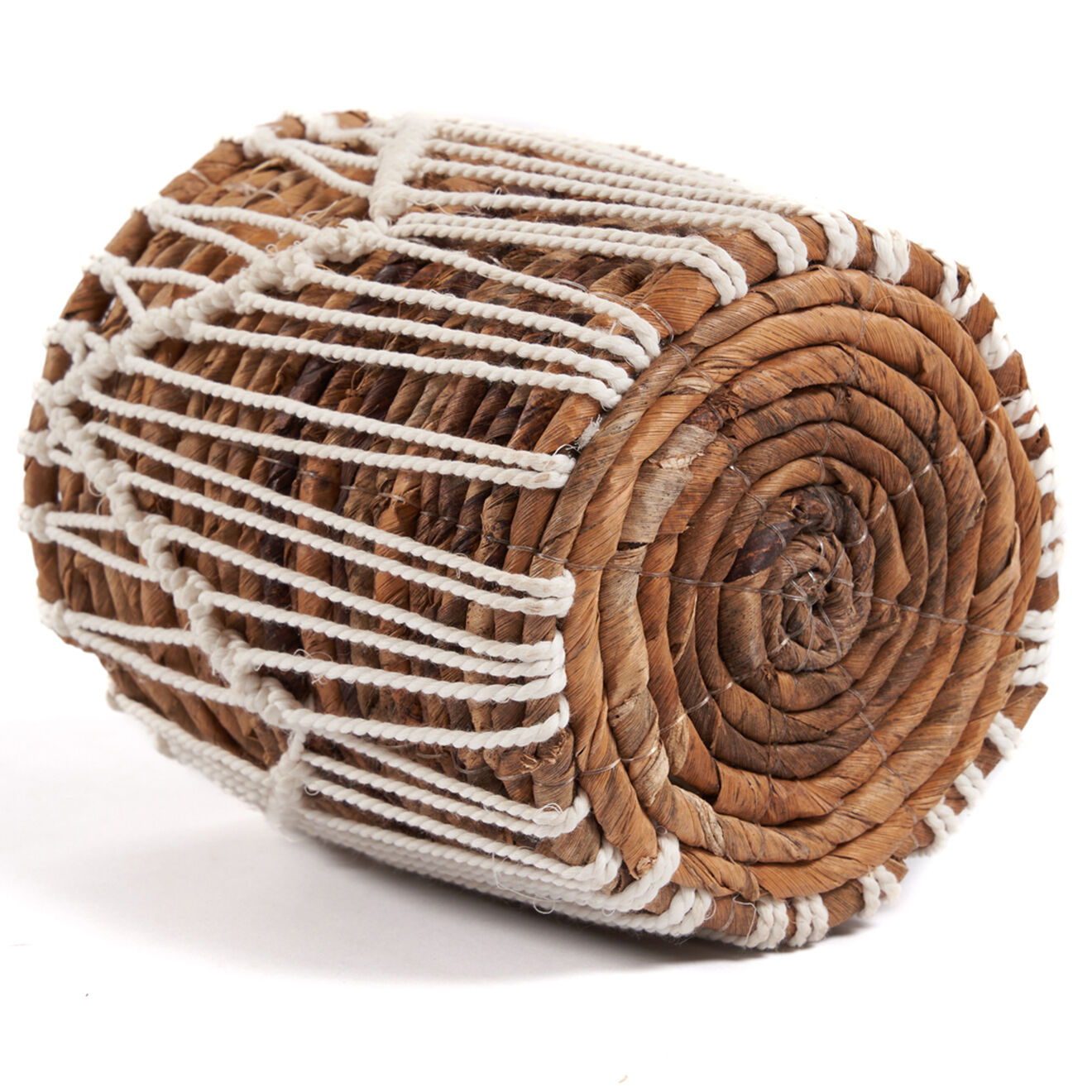 Bazar Bizar Panier Macra-mazing Basket  marron/blanc - D.14xH.16 cm