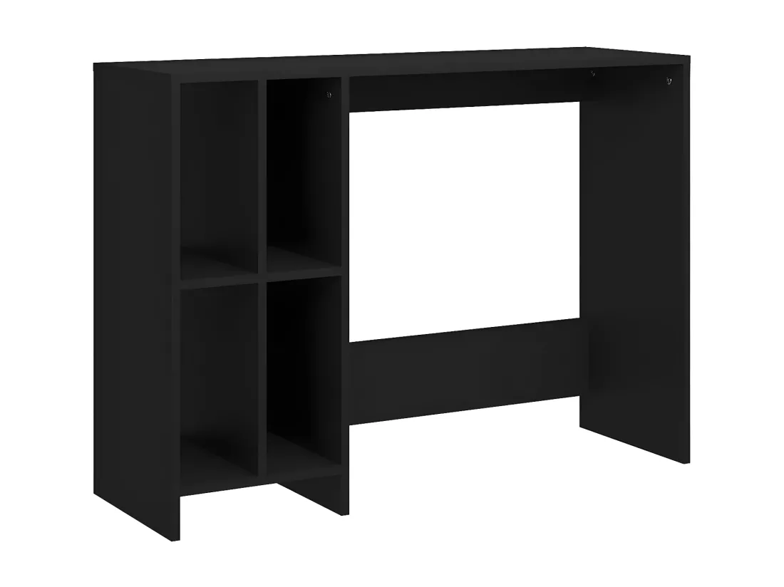 Bureau d'ordinateur portable Noir 102,5x35x75 cm Aggloméré