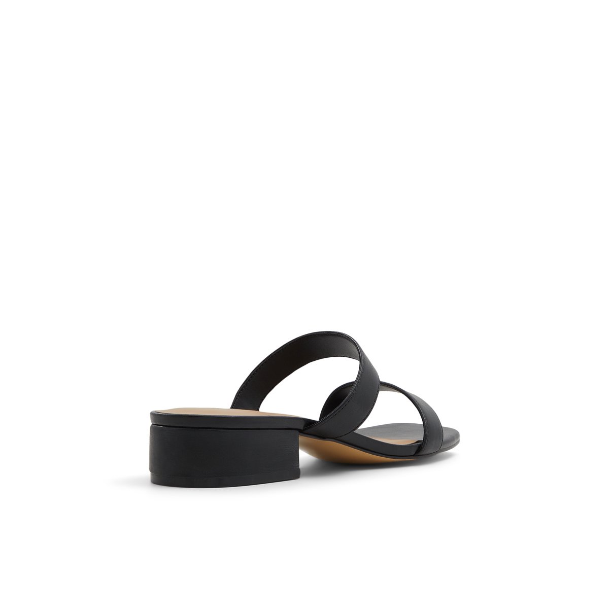K STUDIO-Withe-Mules Sandales - Talon bloc - Noir/Noir
