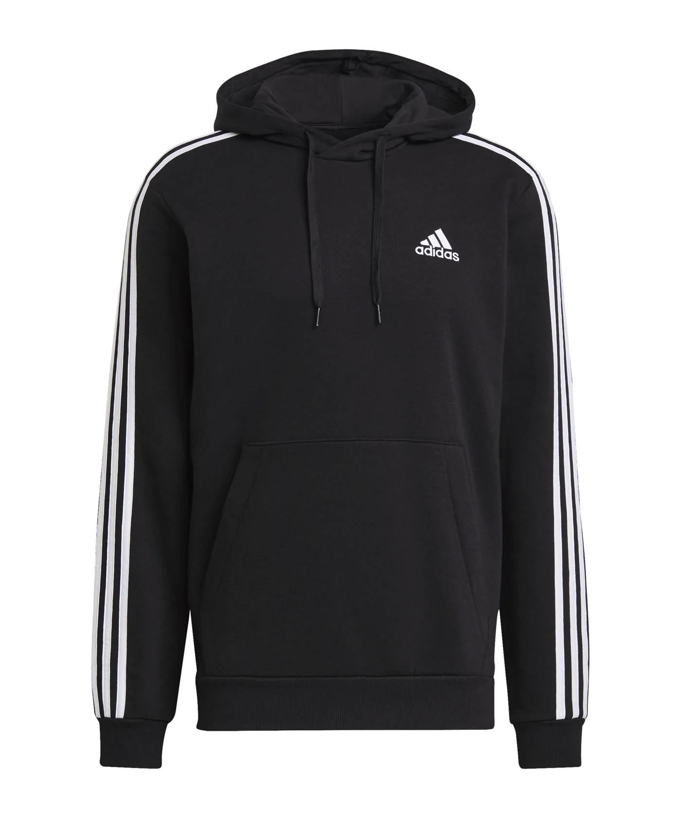 adidas 3 Stripes Hoody Schwarz Weiss
